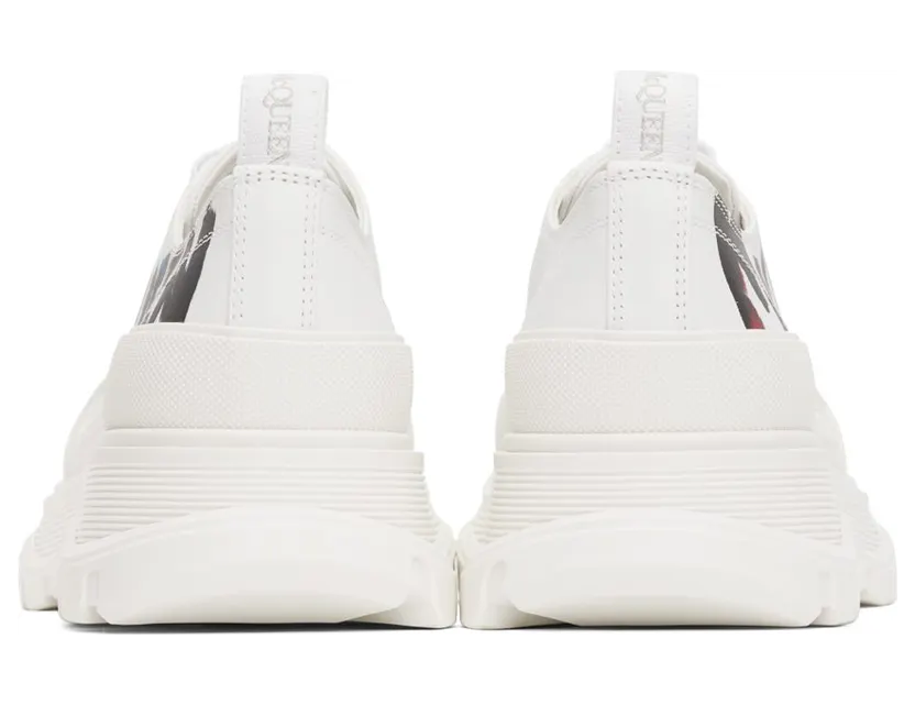 Alexander McQueen White Graffiti Tread Slick 9583 OP.WH/WHI/SIL/M (711108WIATC) (2)