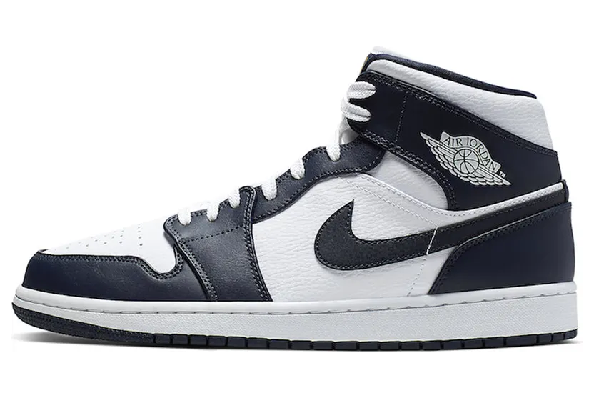 Air Jordan Nike AJ I 1 Mid ‘Obsidian’ (2019) (554724-174)