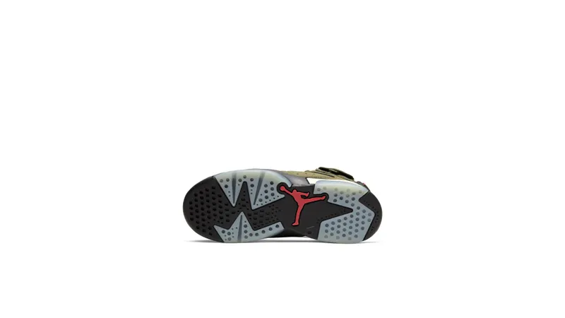 Jordan  6 Retro Travis Scott (PS) Medium Olive/Black-Sail-University Red (CQ3565-200)
