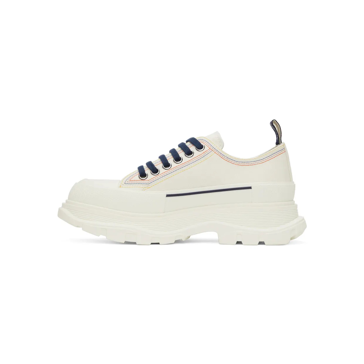Alexander McQueen Black Tread Slick Low Sneakers (662683W4MV4) (3)
