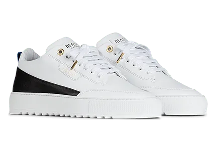 Mason Garments Torino Leather/Stamp White/Black (FW20-12C)