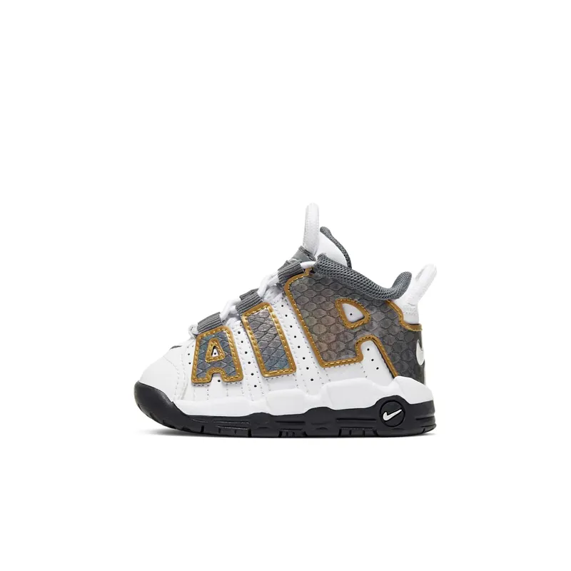 Nike Air More Uptempo White Anthracite Snakeskin (TD) (CQ4582-100)