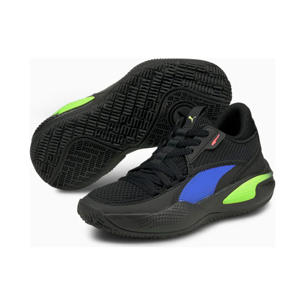 Puma Court Rider Pop Youth Basketball Black/Blue (37610801)