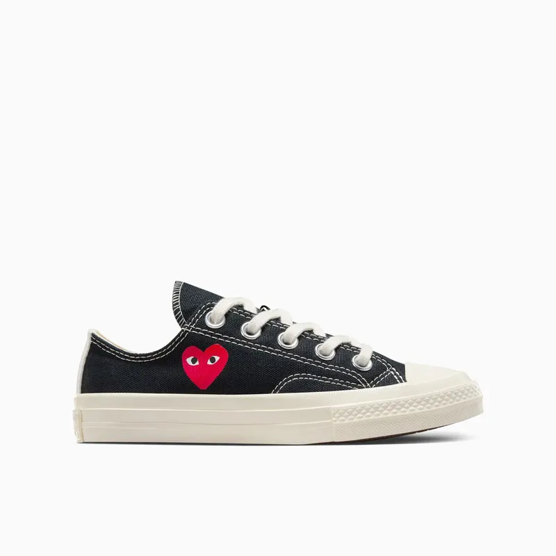 Converse PLAY Comme des Garçons Single Heart Chuck 70 Black/Egret/Red (A08806C)