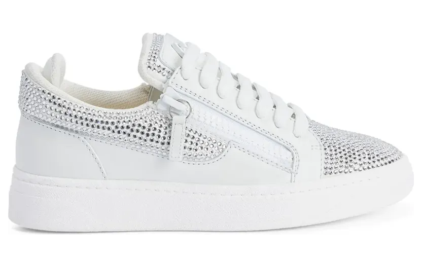Giuseppe Zanotti GZ94 verfraaid met stras “White” (RW30018001)