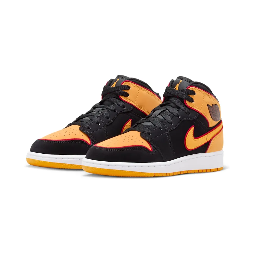 Jordan 1 Mid SE Black Vivid Orange (FJ4924-008)
