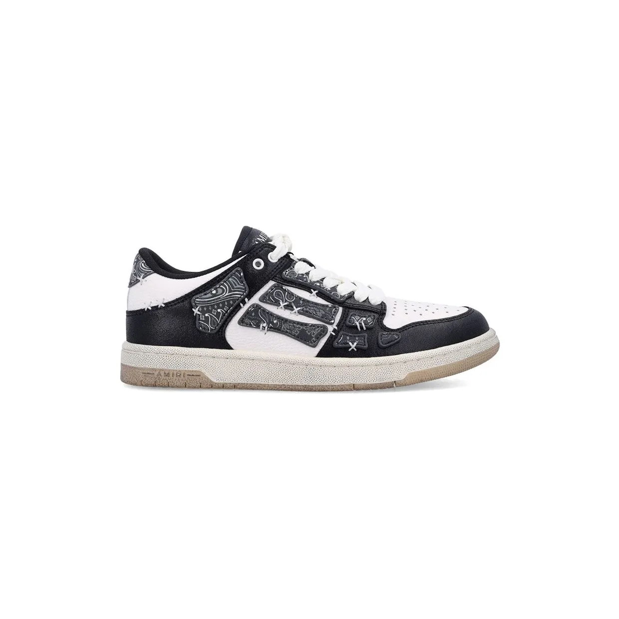 AMIRI Skel Top Low Black White Bandana (AMFOSR1140-001)
