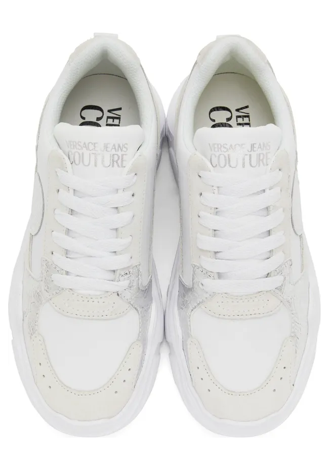 Versace Jeans Couture White V-Emblem Speedtrack Low-Top Sneakers (E72VA3SC7EZP090) (5)
