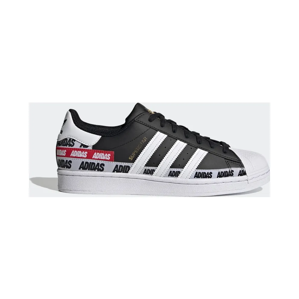 adidas Superstar Schuh Core Black / Cloud White / Gold Metallic (FX5559)