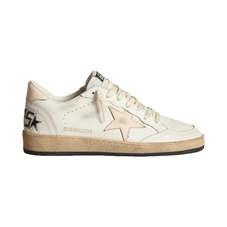 Golden Goose Ball Star LTD White Salmon Pink (GWF00117.F003428.10816)