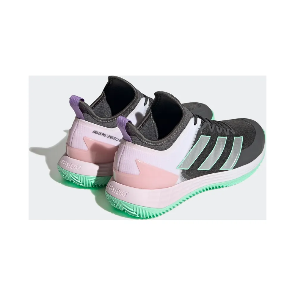 adidas adizero Ubersonic 4 Clay Court Tennis Grey Six / Silver Metallic / Violet Fusion (HQ8373)
