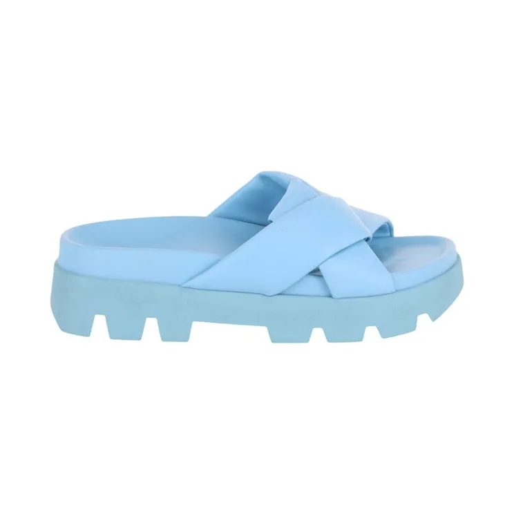 Ferragamo Air Lug Slides Blue (01F316-761069-1C)
