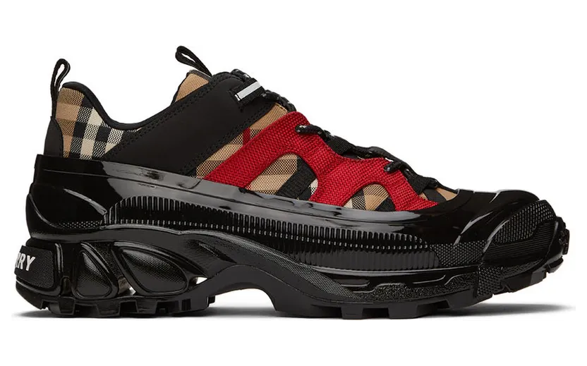 Burberry Black & Red Arthur Sneakers (8056924)