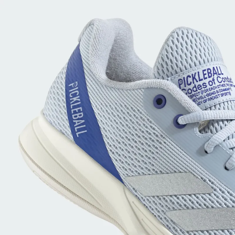Adidas COURTFLASH PICKLEBALL SHOES Halo Blue / Silver Metallic / Lucid Blue (JQ3248)