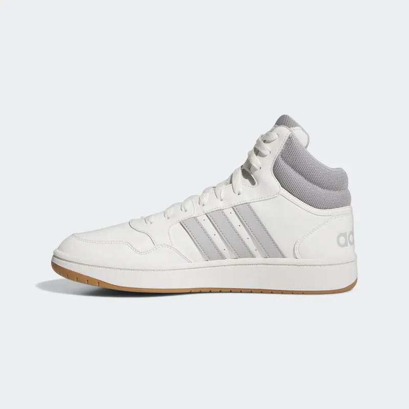 adidas Hoops 3.0 Mid Lifestyle Basketball Classic Vintage Core White / Grey Two / Gum (IG5568)