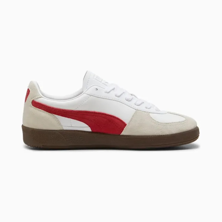Puma Palermo “White Vapor Gray Club Red” (396464-05)