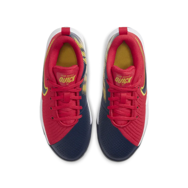 Nike  Team Hustle Quick 2 University Red Navy (GS) University Red/Saffron Quartz/White (AT5298-602)