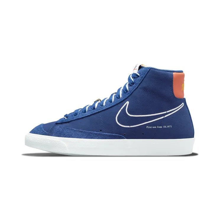 Nike Blazer Mid 77 First Use “Deep Royal Blue / Orange / University Gold / White” (DC3433-400)