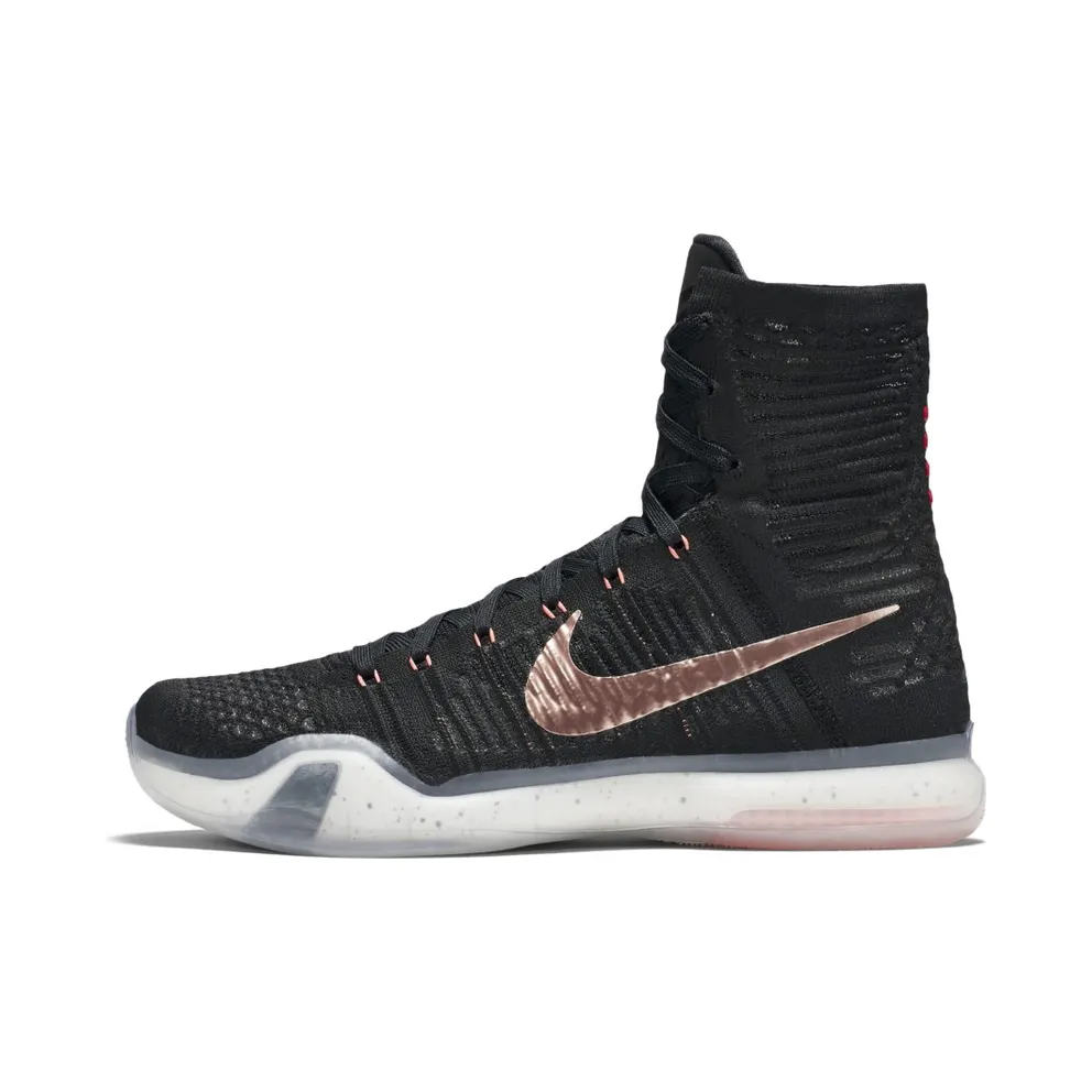 Nike Kobe 10 Elite Elite High Rose Gold Pack Black/White-Hot Lava-Metallic Red Bronze (718763-091)