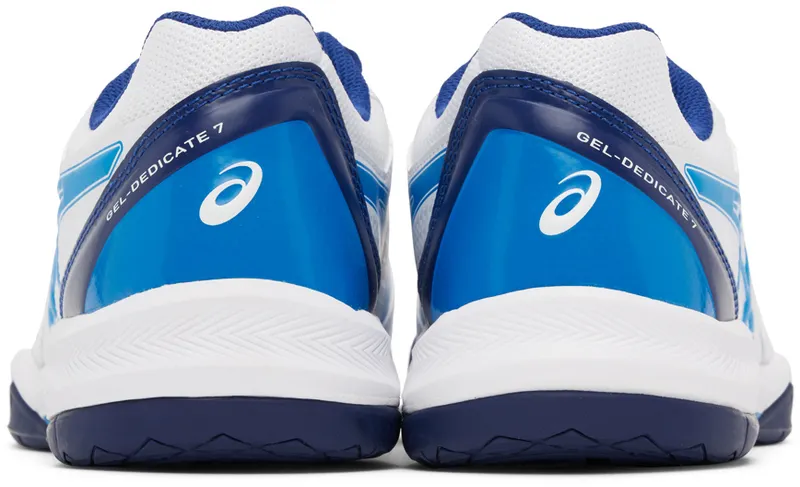 Asics White & Blue Gel-Dedicate 7 (1041A223)