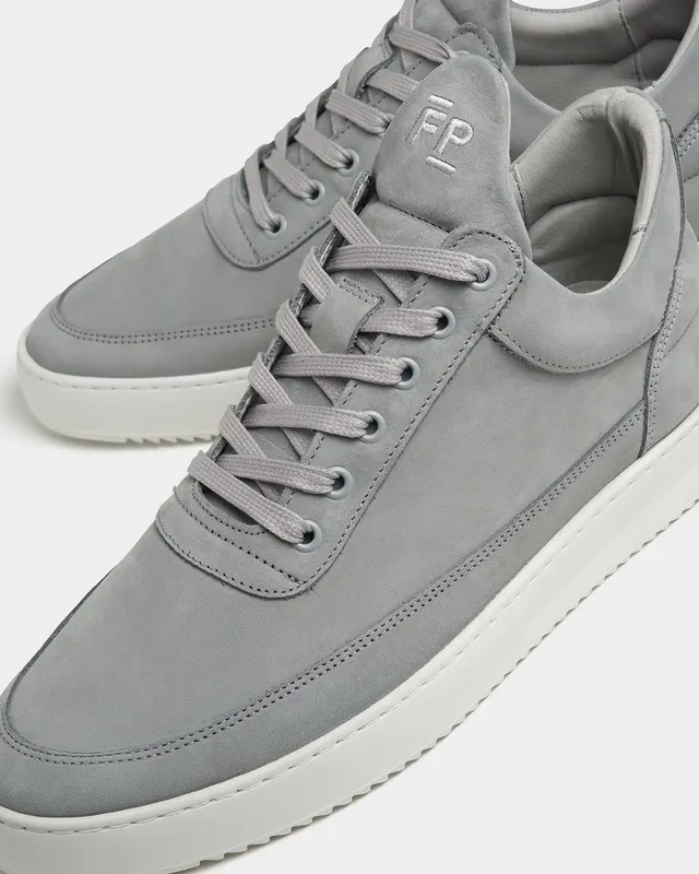 Filling Pieces Low Top Ripple Nubuck Cement Grey (6)