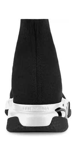 Balenciaga Speed Graffiti Trainers White Black Logo (W) (605942W05GE1015 / 605942W2DB71015) (4)