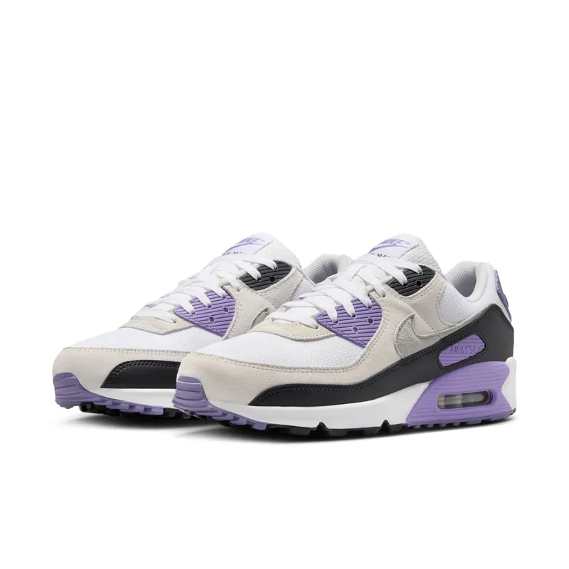 Nike Air Max 90 “White Dusty Amethyst Photon Dust Light Smoke Grey” (DM0029-114)