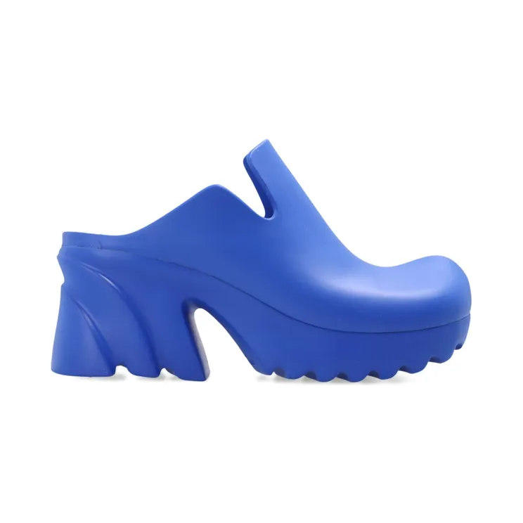 Bottega Veneta Rubber Flash Mules Navy Blue (667153V11T04209)