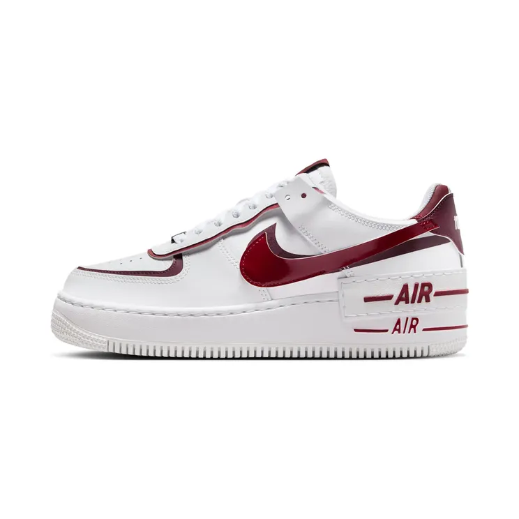 Nike Air Force 1 “White / Night Maroon / Team Red” (CI0919-123)