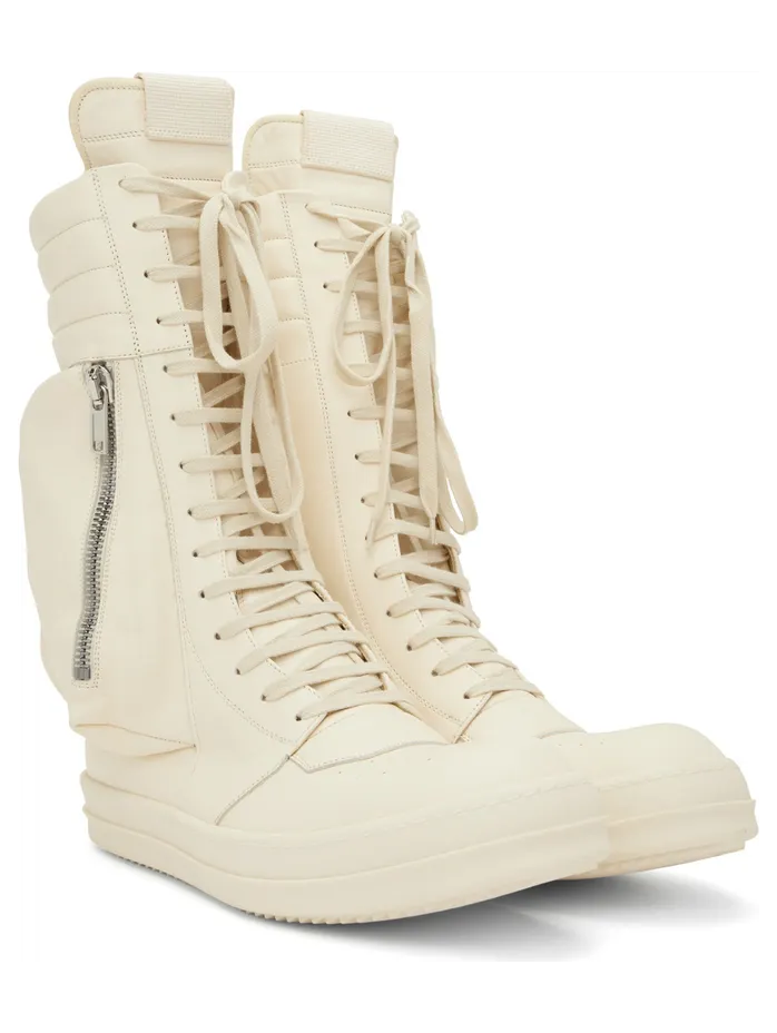 Rick Owens Black Cargobasket Sneakers (RU02B2899 LPO) (4)