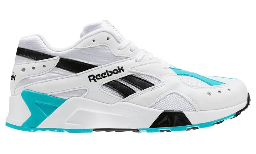 Reebok Aztrek White Solid Teal Black White/Solid Teal-Black (Other Brands Reebok)
