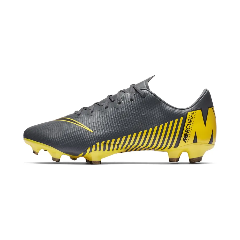 Nike Mercurial Vapor 12 Pro FG Dark Grey Opti Yellow Dark Grey/Opti Yellow-Black (AH7382-070)