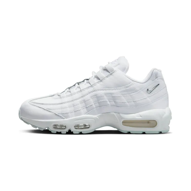 Nike Air Max 95 Jewel Triple “White / Summit White / Sail / Metallic Silver” (FN7273-100)
