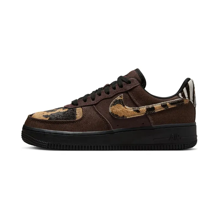Nike Air Force 1 Low Animal Print “Baroque Brown / Sail / Black” (HV6356-200)