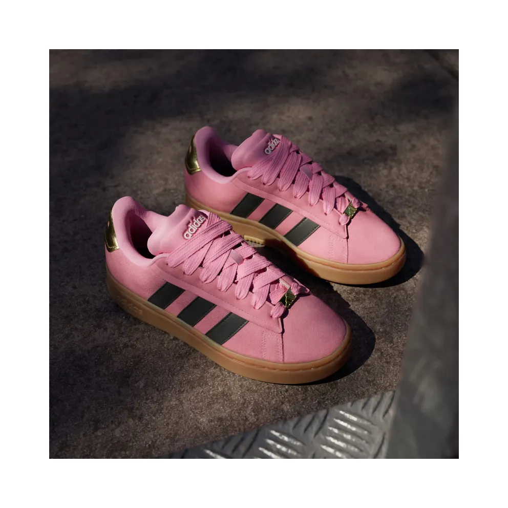 adidas Grand Court Alpha 00s Bliss Pink Core Black Gold Metallic (JH8669)