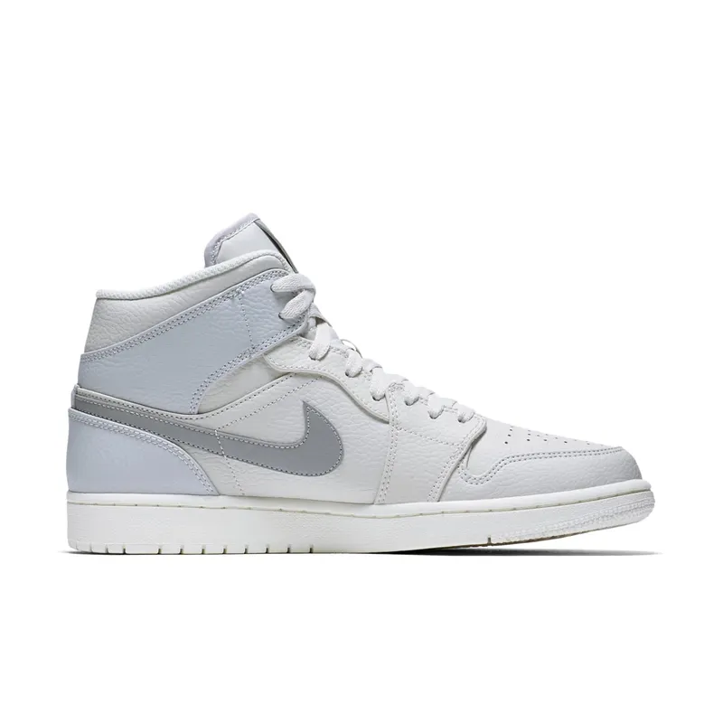 Jordan 1 Mid Light Bone Light Bone/Grey Fog-Reflect Silver (852542-003)
