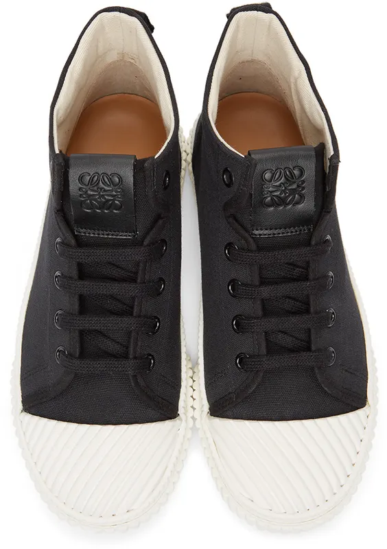 Loewe Black Canvas High-Top Sneakers (L815282X21)