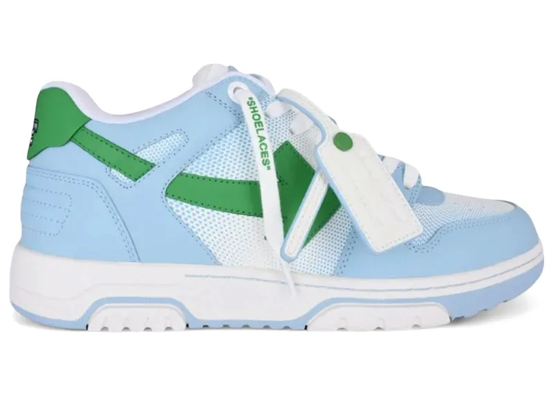 OFF-WHITE Out Of Office OOO Low Tops Blue Green Gradient (OMIA189S26LEA00A4155)