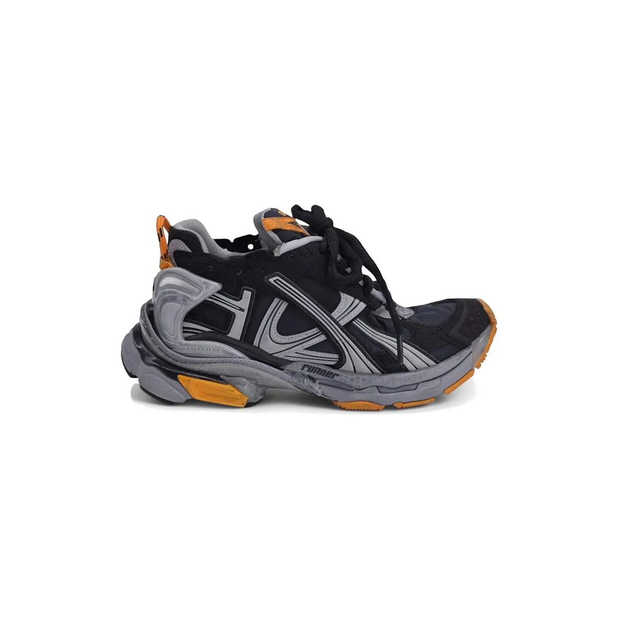 Balenciaga Runner Worn-Out Black Fluo Orange (772774 W3RNY 1878)