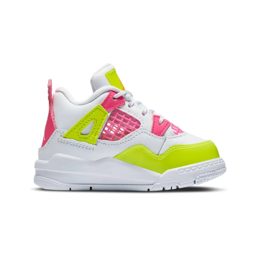 Jordan 4 Retro White Lemon Pink (TD) White/Lemon Venom-Pink Blast (CV7807-100)