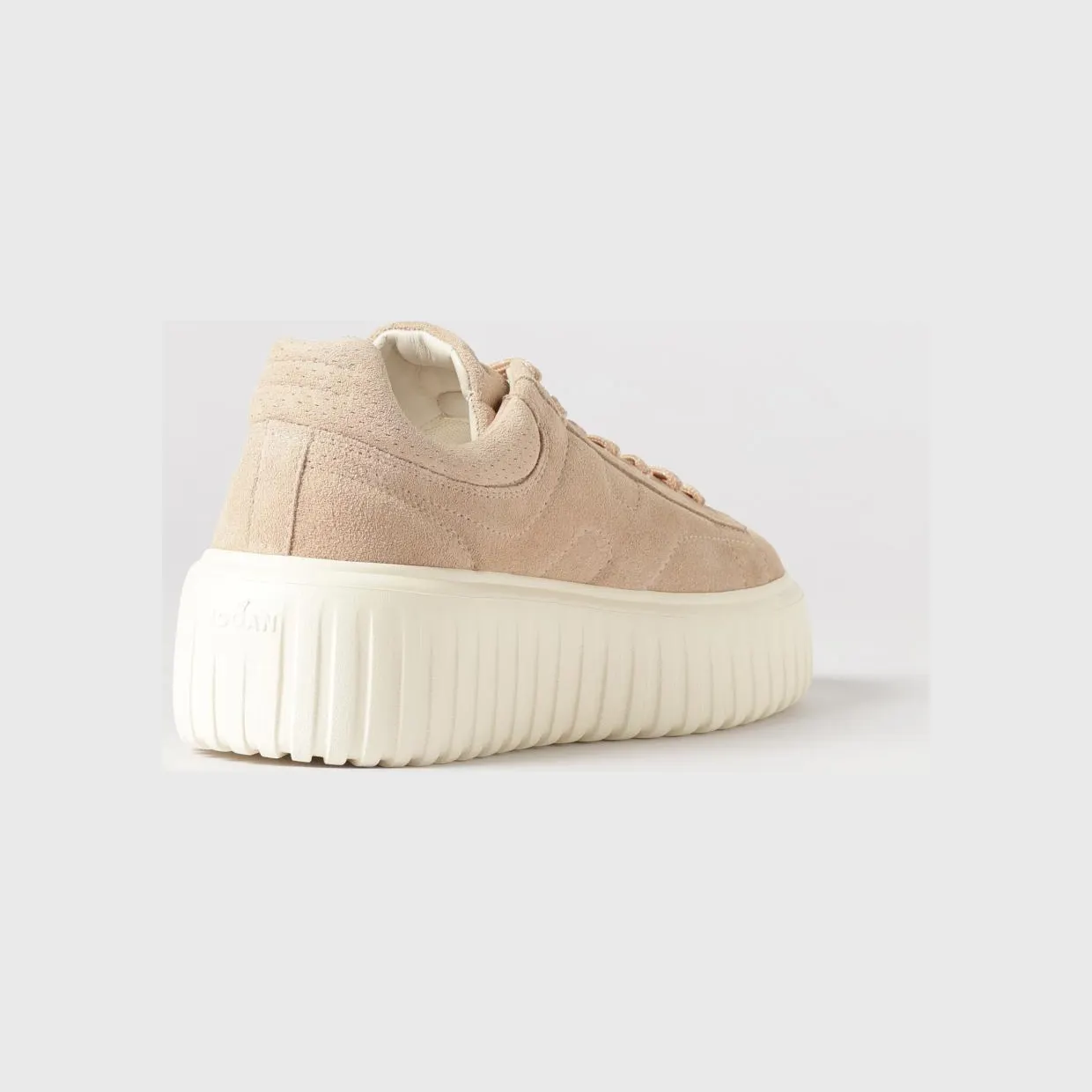 Hogan H-Stripes Suede Sneakers Nude (HXW6450FC63BTMM009) (2)