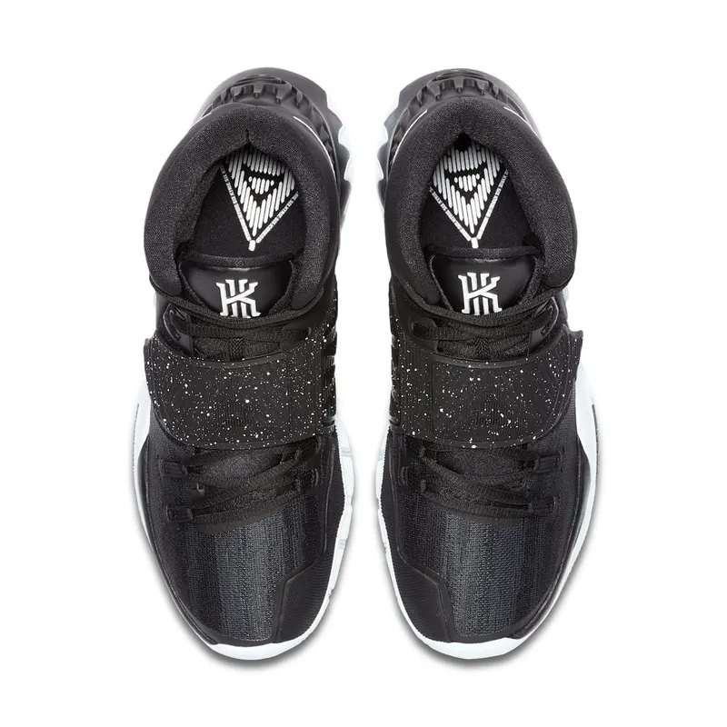 Nike Kyrie 6 Jet Black White Black/White-Bright Crimson (BQ4630-001)