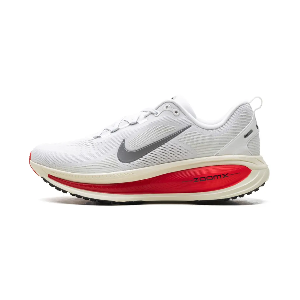 Nike Vomero 18 “Platinum Tint Siren Red Light Smoke Grey Metallic Pewter” (HM6803-001)