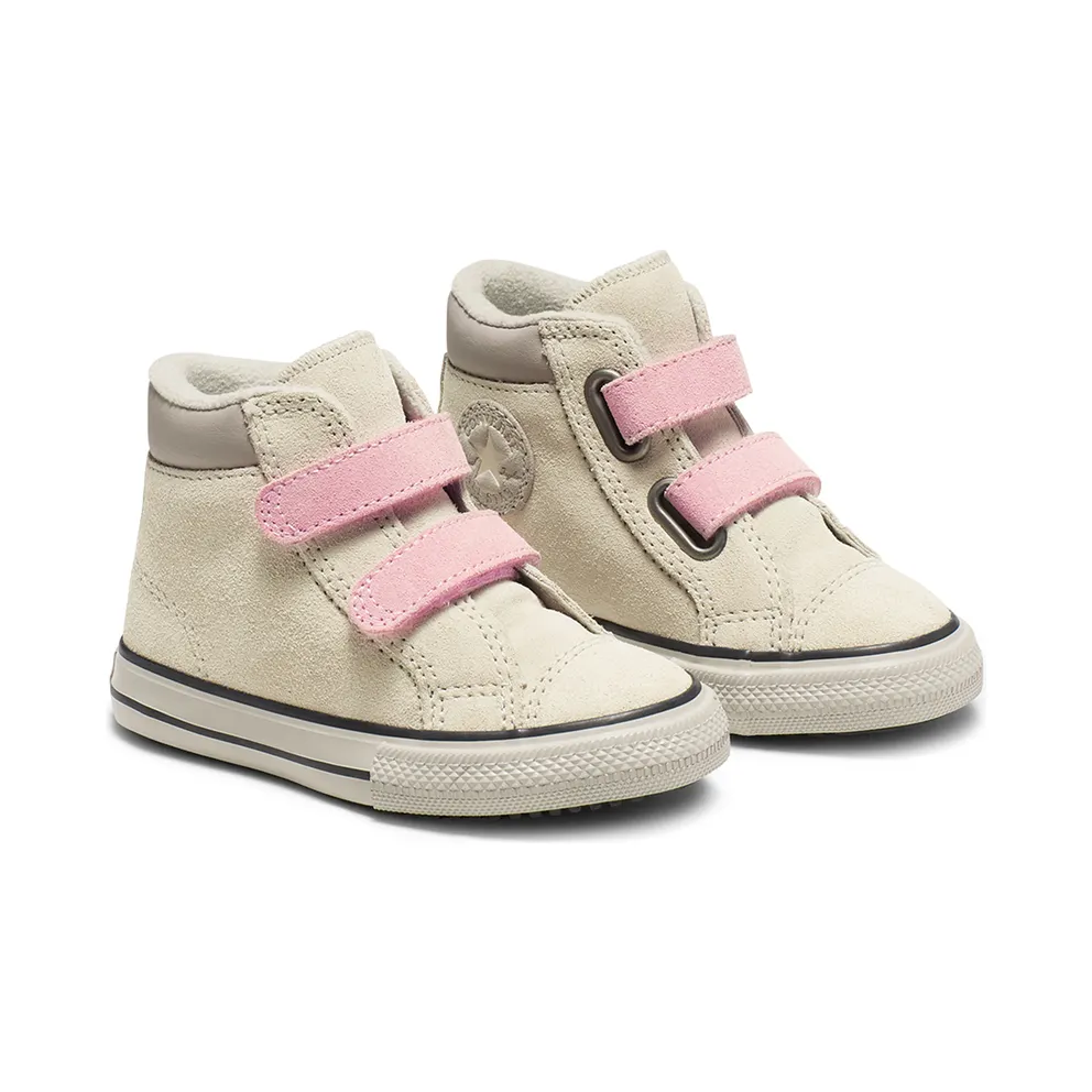 Converse Chuck Taylor All Star Hook and Loop PC Boot High Top Natural Ivory/coastal Pink (765166C)