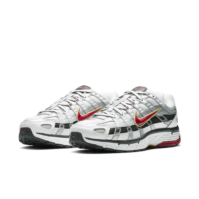 Nike P-6000 White Gold Red (W) White/Metallic Gold-Varsity Red-Metallic Silver-Black (BV1021-101)