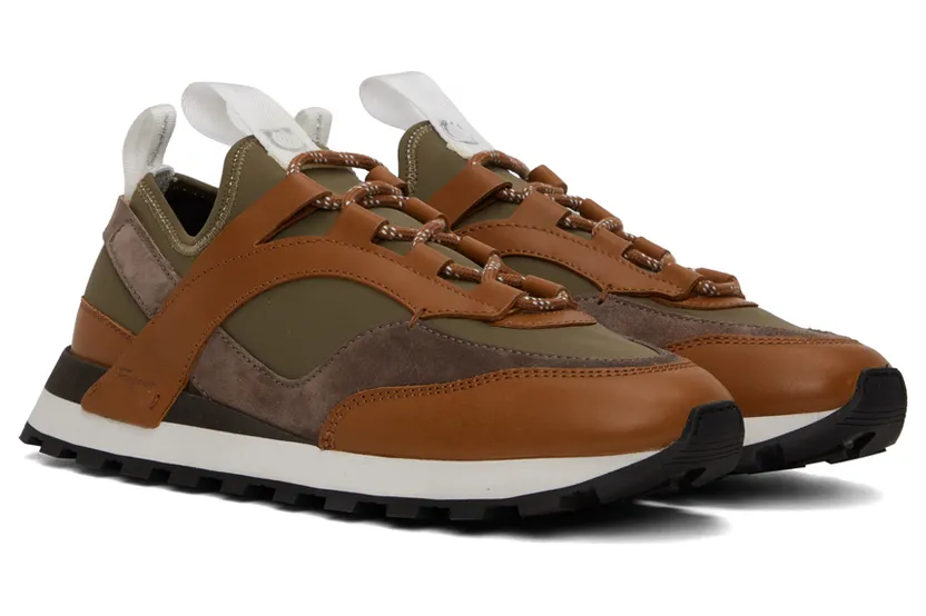 Salvatore Ferragamo Indy “Brown/Green” (756568 020936003) (4)
