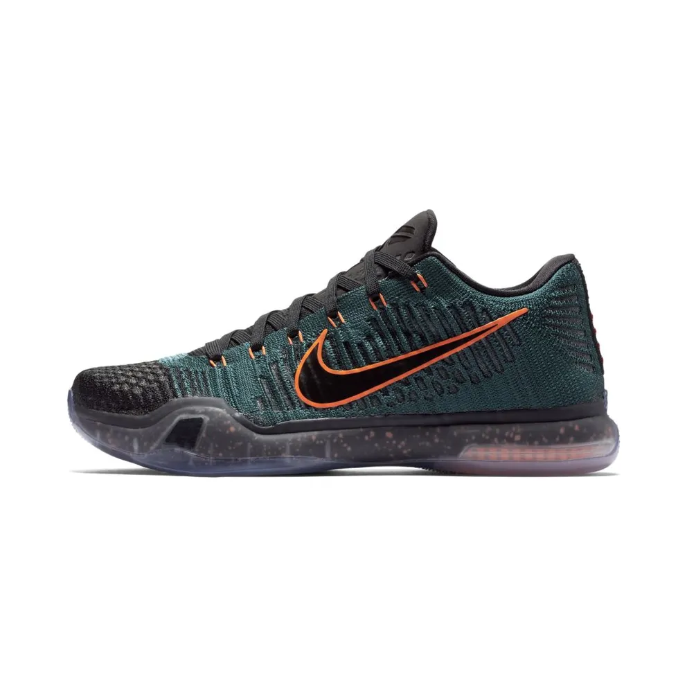 Nike Kobe 10 Elite Low Drill Sergeant Dark Atomic Teal/Mineral Teal-Black-Total Orange (747212-303)