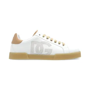 Dolce & Gabbana Portofino Perforated DG Logo White Cream (CS2277 A9U73 8Z151)