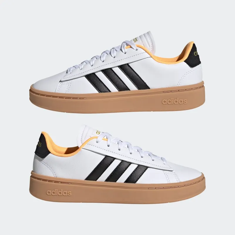Adidas Grand Court Alpha Cloud White / Core Black / Flash Orange (GX8165)