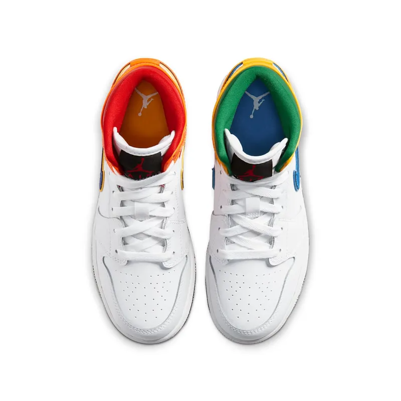 Air Jordan Jordan 1 Mid Alternate Multi-Color (GS) (2020) (554725-128)